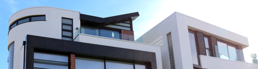 Shot of the top floor of modern looking building.